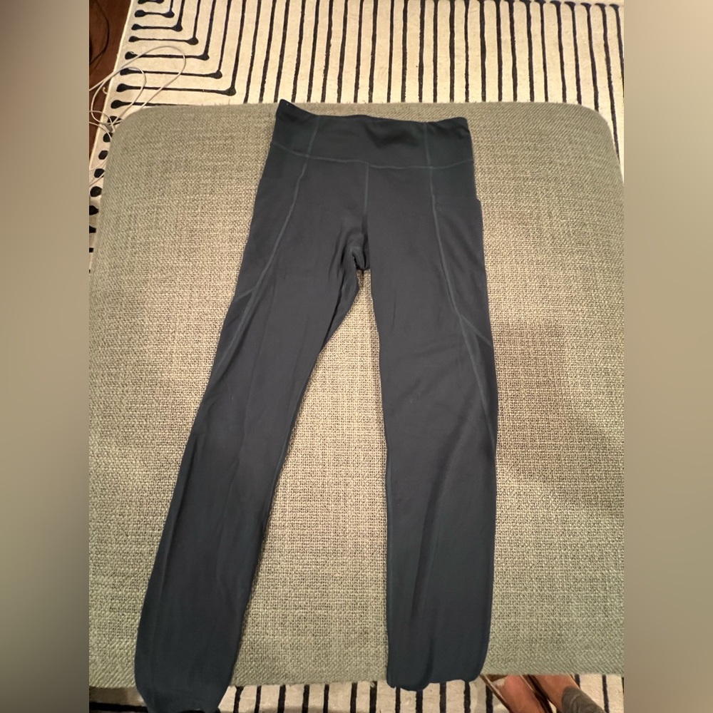Athleta girls turquoise leggings